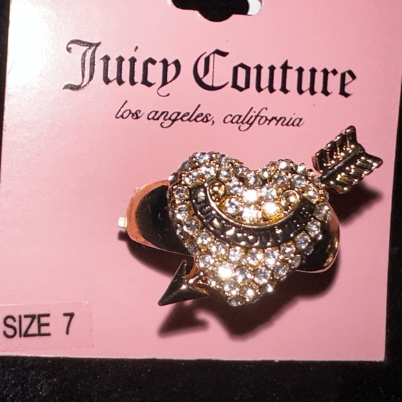 Juicy Couture Jewelry - Juicy Couture rhinestone heart ring
